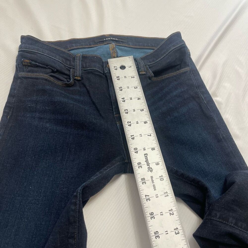 J Brand Mid Rise Rail Eminence Skinny Denim Jeans Size 28 View 3